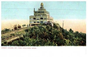 Summit House Mt Tom Holyoke Massachusetts Postcard