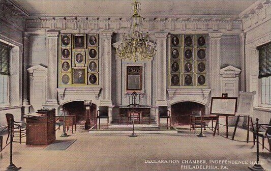 Pennsylvania Philadelphia Declaration Chamber Independence Hall