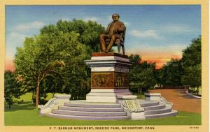 CT - Bridgeport. P.T. Barnum Monument, Seaside Park