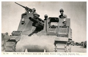 M-7 Tank Destroyer armed with 105mm. Howitzer and 50 Cal. Automatic Gun