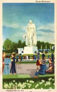 New York World's Fair 1939 George Washington Statue 1940