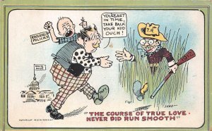 PRESIDENT ROOSEVELT HUNTING GUN COMIC PERIOLAT POLITICAL POSTCARD (1910)
