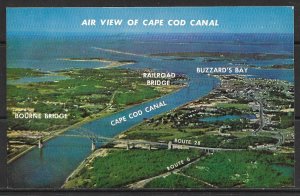 Massachusetts, Cape Cod - Aerial View of Canal, Buzzards Bay - [MA-016]