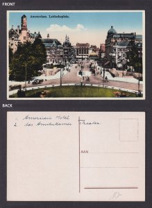 Vintage Postcard Netherlands Amsterdam Leidscheplein