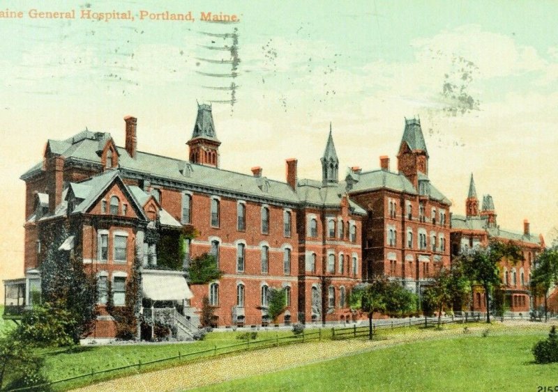 C.1910 Maine General Hospital Portland, Maine Cancelled 1¢ US Parcel Post P36