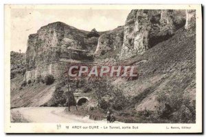 Old Postcard Arcy sur Cure Tunnel South exit