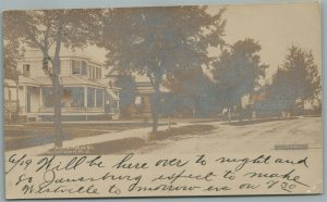 ENGLISHTOWN NJ NORTH MAIN STREET ANTIQUE REAL PHOTO POSTCARD RPPC