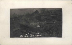 Dayton Ohio OH Flood Damage c1910 Real Photo Postcard #1