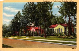 Mississippi Hattiesburg Residences In Park Haven 1945 Curteich