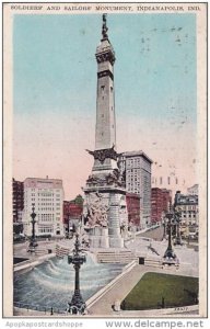 Indiana Indianapolis Soldiers And Sailors Monument 1928