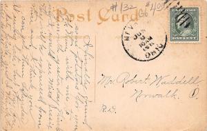 E34/ Nevada Ohio Postcard 1910 High School Building