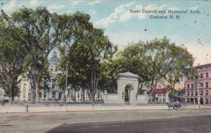 New Hampshire Concord State Capitol And Memorial Arch