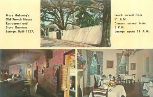 Mary Mahoney's Old French House Restaurant Biloxi MS 3 Views Postcard