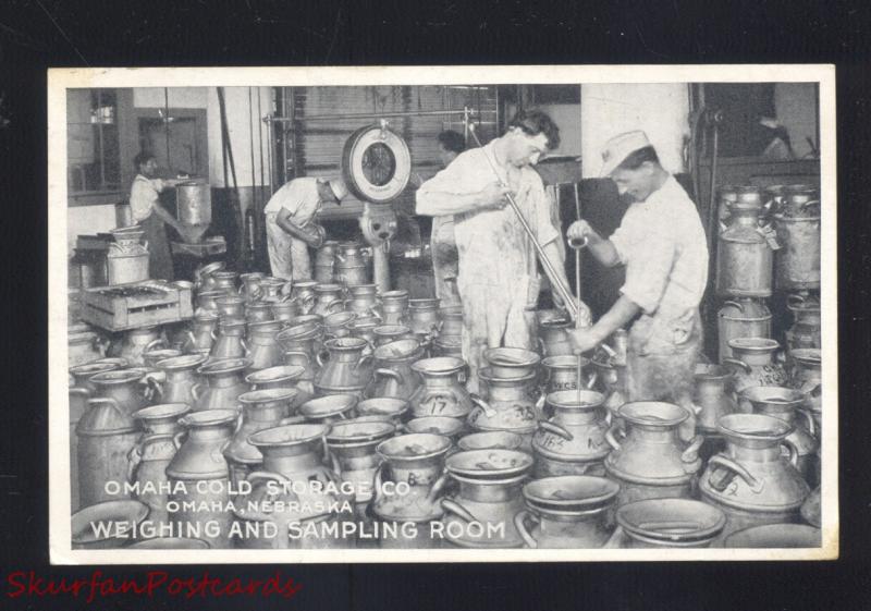 OMAHA NEBRASKA COLD STORAGE COMPANY ICE PLANT INTERIOR VINTAGE POSTCARD