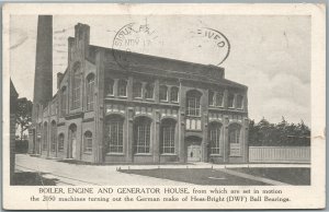 PHILADELPHIA PA GERMAN HOME OF HESS-BRIGHT BALL BEARINGS ANTIQUE POSTCARD