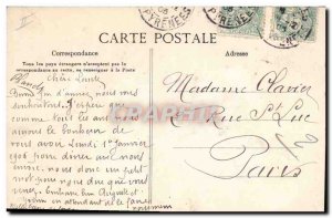 Old Postcard Fantasy Flowers Year 1906