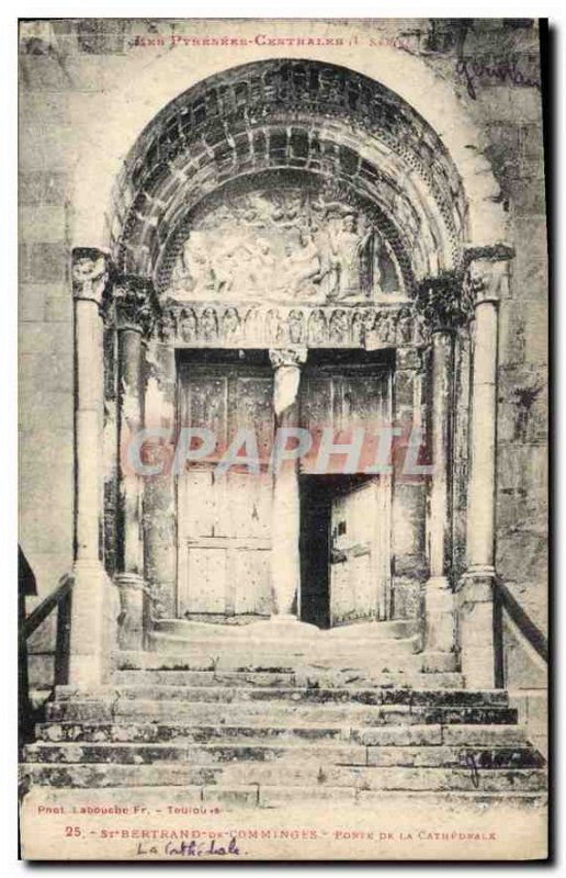 Postcard Old St Bertrand de Comminges Cathedral Gate