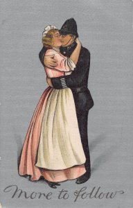 Love Romance Policeman and Lady More to follow vintage postcard B918