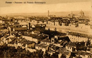 Italy - Florence (Firenze) - Panoramic View from Piazzale Michelangiolo