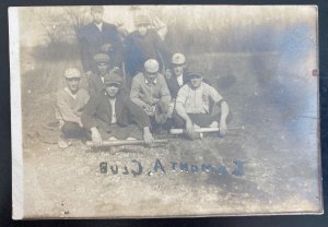 Mint USA Real Picture Postcard Baseball Team Camonta Club