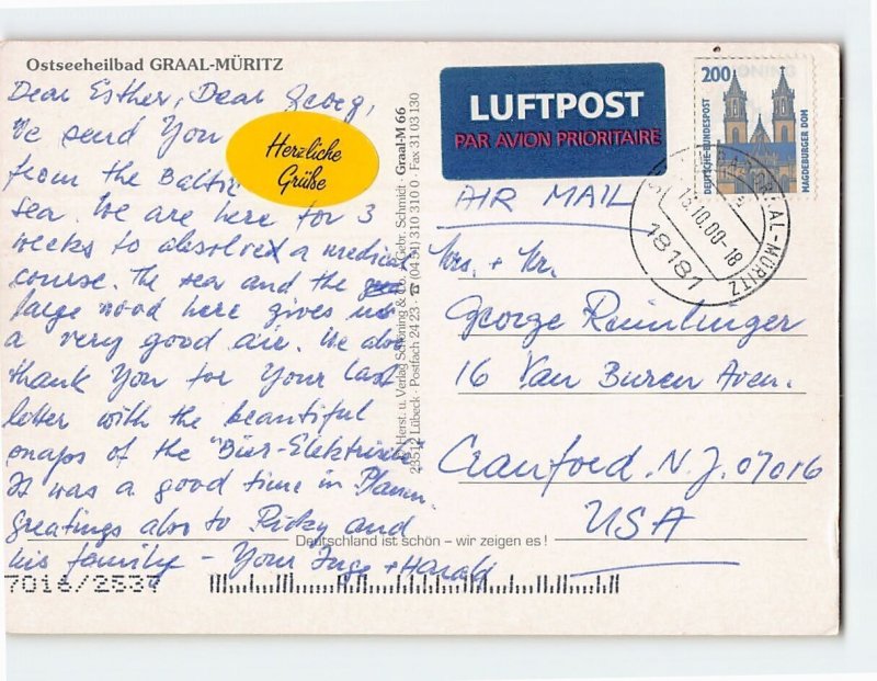 Postcard Ostseeheilbad Graal-Müritz, Germany