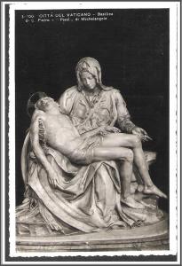 Vatican City Michelangelo Pieta Sculpture Postcard