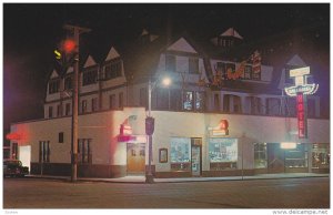 Night view,  The Kalamalka Hotel,  Vernon,  B.C.,  Canada,   40-60s