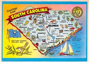 Greetings from South Carolina Map Greetings from, South Carolina