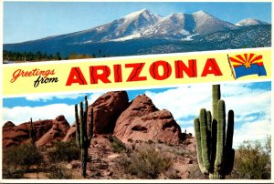 Arizona Greetings Showing Grand Canyon