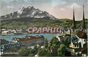 Modern Postcard Luzern mit Pilatus