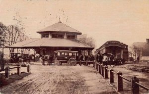 Madison Indiana Train Station Railroad Depot Vintage Postcard AA2044