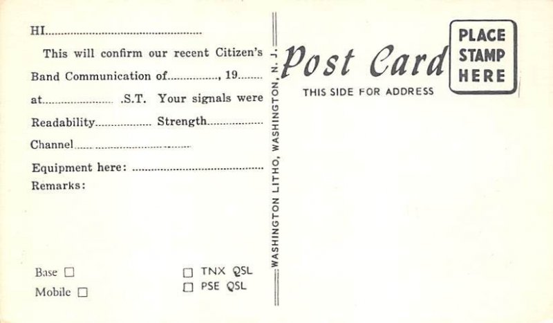 KQD2027 Belvidere, NJ, USA QSL Unused 