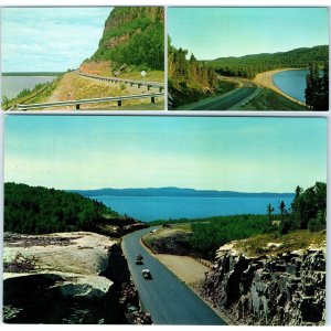 x3 LOT c1950s Trans-Canada Highway Lake Superior Route Ontario Ste Postcards A63