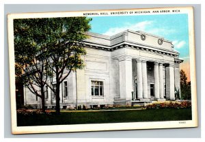 Vintage 1910's Postcard Memorial Hall University of Michigan Ann Arbor Michigan