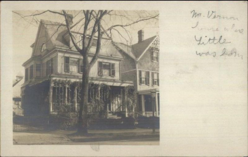 Mount Mt. Vernon NY Home c1905 Real Photo Postcard