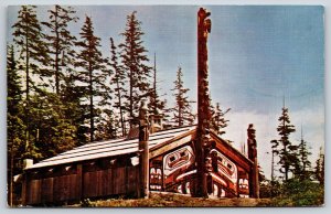 Ketchikan Alaska~Pan American World Airways Clipper~Vintage Postcard