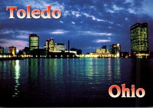 Ohio Toledo Downtown At Night