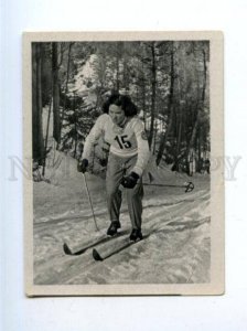 166969 VII Olympic RADJA JEROSCHINA skier CIGARETTE card