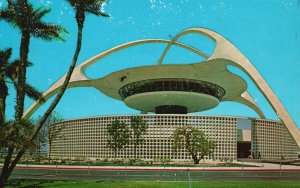 Vintage Postcard Theme Building Los Angeles International Airport California CA