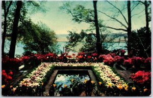 VINTAGE POSTCARD THE BELLINGRATH GARDENS AT MOBILE ALABAMA c. 1960s