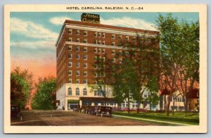 Vintage North Carolina Postcard - Raleigh - Hotel Carolina