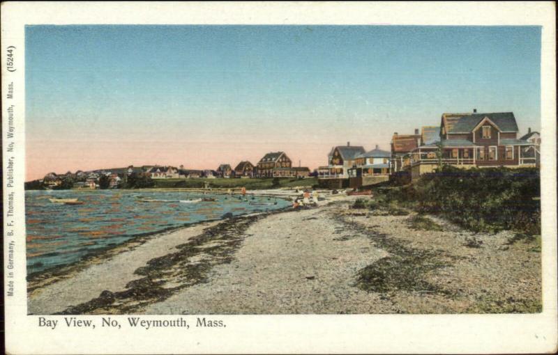 North Weymouth MA Bay View Homes Copper Windows c1905 Postcard