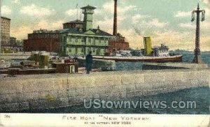 Fire Boat, New Yorker, The Battery in New York City, New York