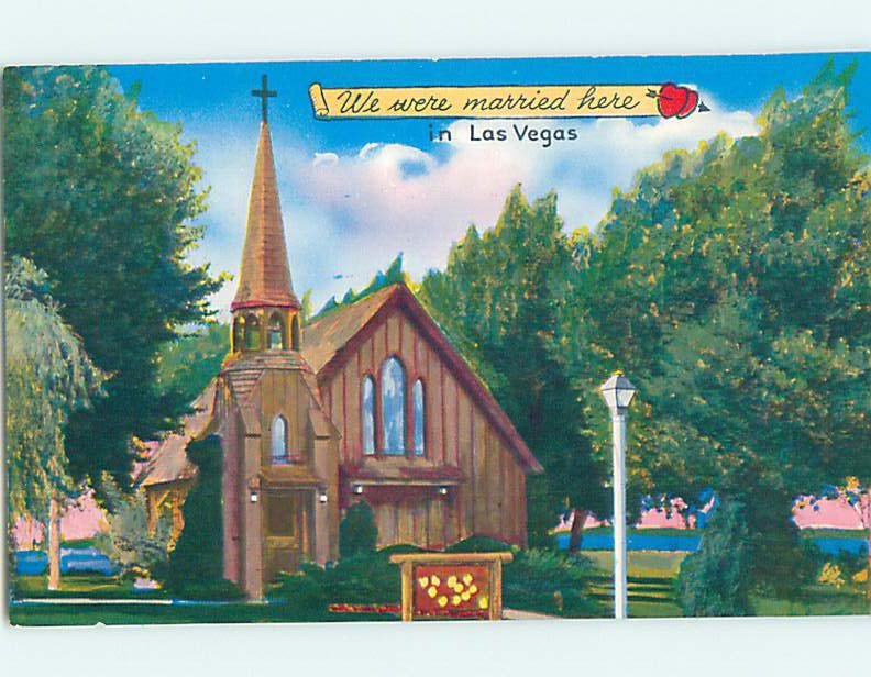 Pre-1980 CHURCH SCENE Las Vegas Nevada NV AD0532