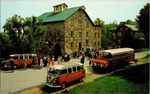 Dutchland Tours Lancaster Pennsylvania Mascot Bill Landmark Vtg Postcard Bus 