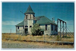 Shaniko Oregon OR Postcard The Old Shaniko Schoolhouse Exterior 1973 Vintage