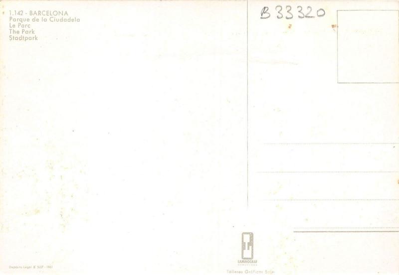 B33320 Barcelona The Park   spain