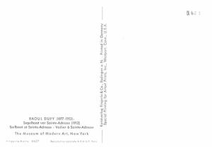 Raoul Dufy - Segelboot vor Sainte Adresse