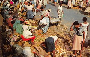 Market Scene Jamaica Unused 