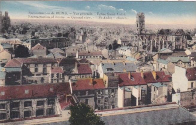 France Reconstruction Of Reims General View